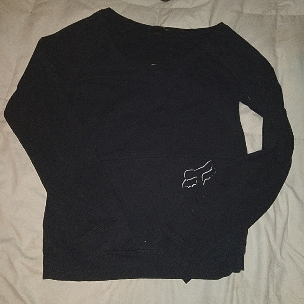 Fox Racing sweater, size medium, black in color